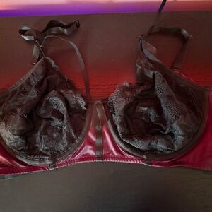 Torrid Black and Red Lace Bra
